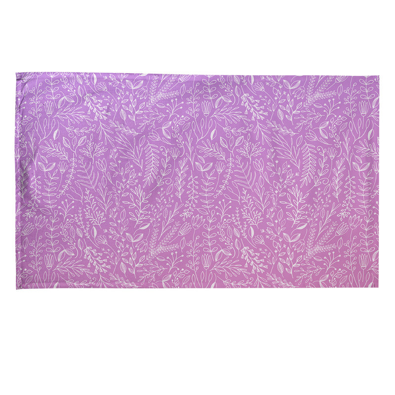 Torchon Mcguigan Ditsy, Sergé de coton, Rose foncé