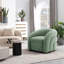 Fauteuil demi-tonneau pivotant rembourré Aunna-249351915