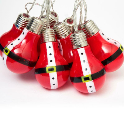 31cm Battery Powered 10 - Bulb Festoon Lights String Light (End to End Connectable)