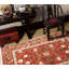 Shahjahan Wool Oriental Area Rug in Green/Red-45411176
