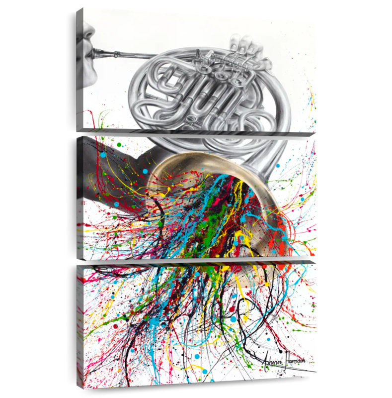 Abarca The French Horn Solo, 57" H x 36" W