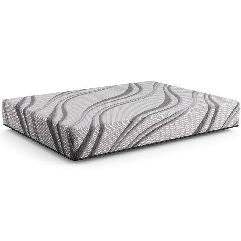 Core Bib - Grand matelas en mousse à mémoire de forme, gris et confortable en mousse grand, mi-ferme avec support de couche confort pour un sommeil profond
