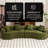 Full Compression Sponge Sofa Curved Modular Sectional Sleeper Couch, High-Density Chenille 800 lbs-1355675457