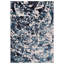 Aurora AU21 Foam Metallic Blue Area Rug -258473806