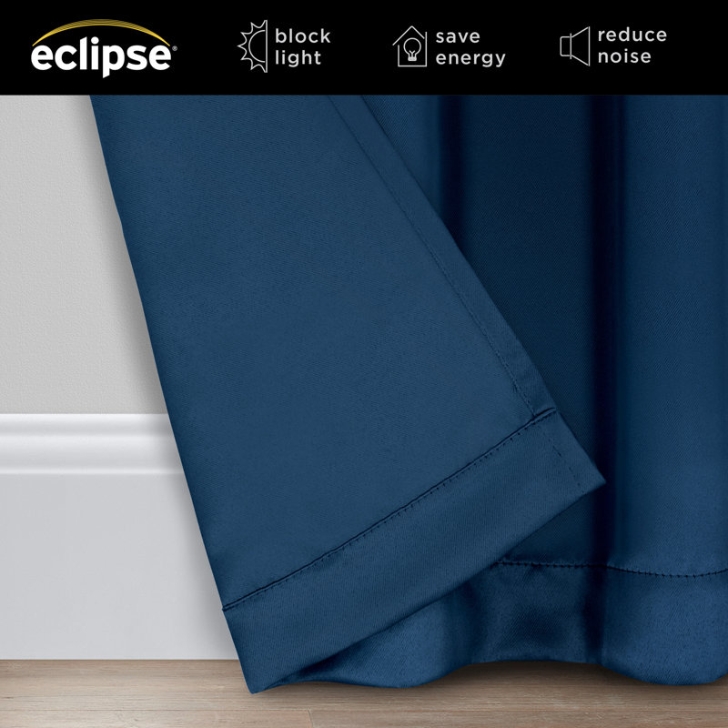 Indigo Blackout Grommet Extra Wide Patio Door Curtain Panel 84" x 100"