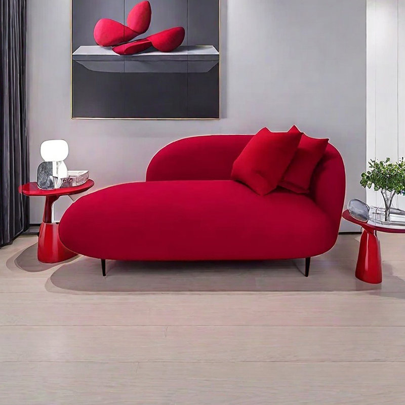 Chaises longues d'intérieur douillettes en flanelle Cozy, Orienté à droite
