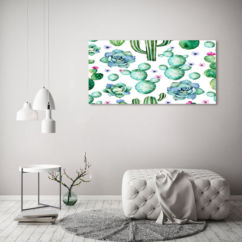 Cacti 1 Piece Wrapped Canvas Wall Art