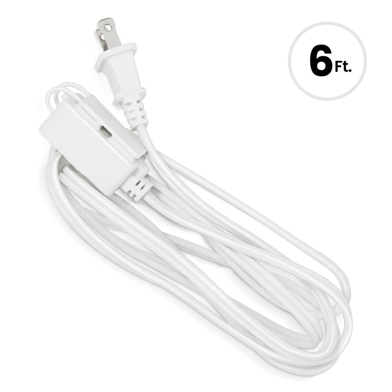 Household Extension Cord, White