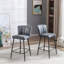 Cayenne Upholstered Counter Stool with Metal Frame-1495728892