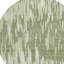 Tapis intérieur rond lavable abstrait vert et ivoire 8 pi