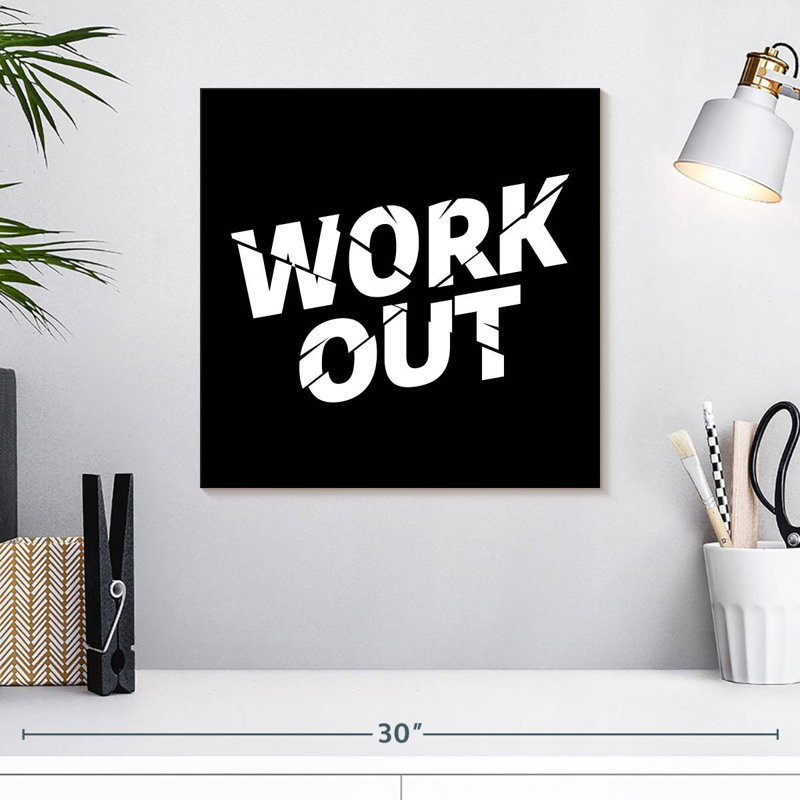 Entraînement typographique, H 16 po x l 16 po