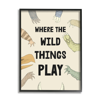 Art mural en toile pour enfant, "Wild Things Play Children" par Daphne Polselli