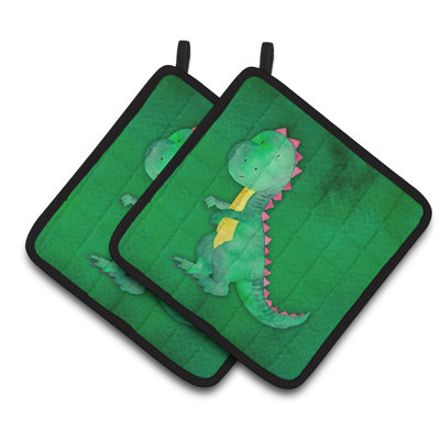 Cuisinier poignée aquarelle tyrannosaure rex caroline
