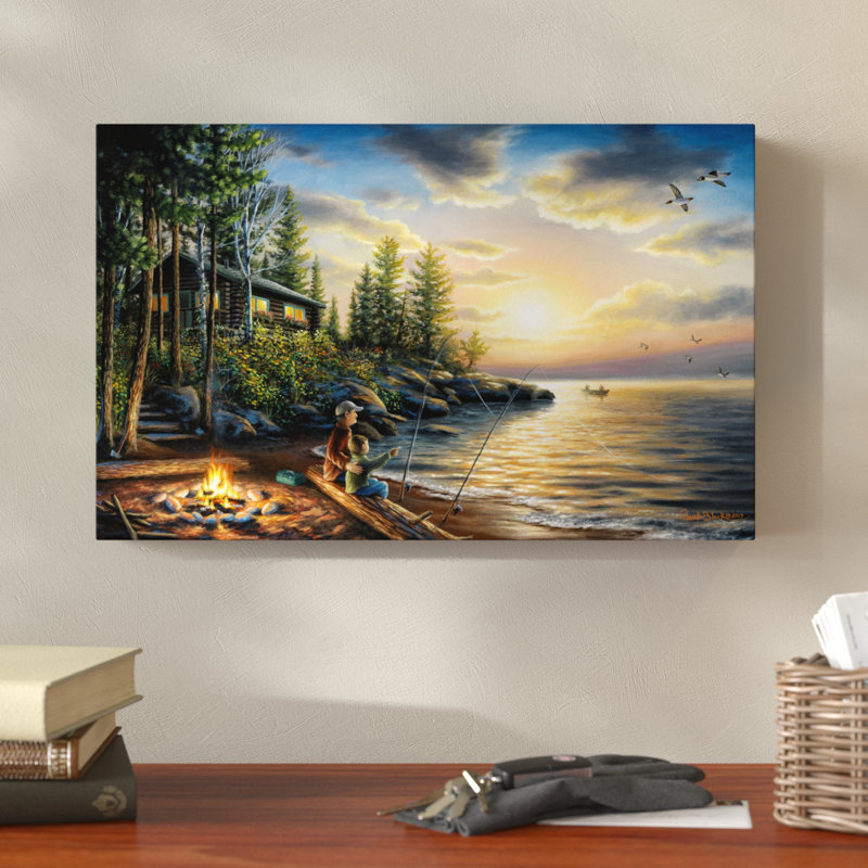 « summer nights », reproduction d’impression sur toile tendue, H 12 po x l 19 po