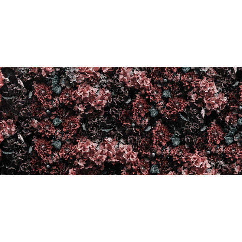 Murale hortensia floral Kathryn, L 75 po x L 49 po