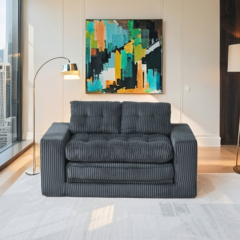 Canapé compact pour petits espaces, appartements, Noir