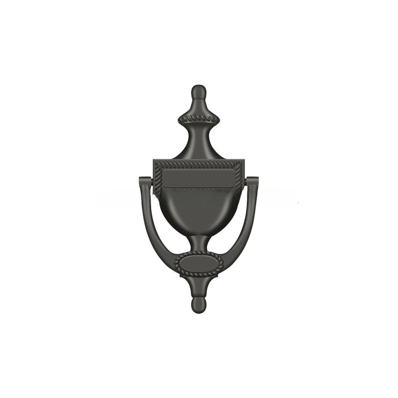 Victorian Brass Door Knocker, Oil-Rubber Bronze
