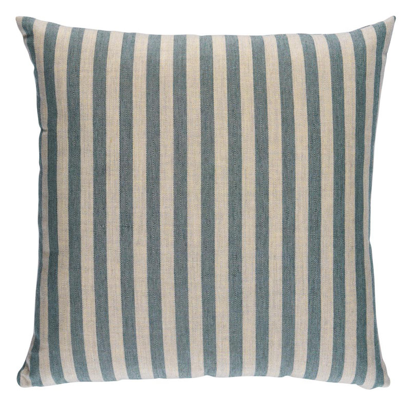 Hanson Square Indoor/Outdoor Pillow Cover & Insert, Blue, Square 18"