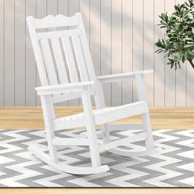 Chaise Adirondack à bascule en plastique Lichent