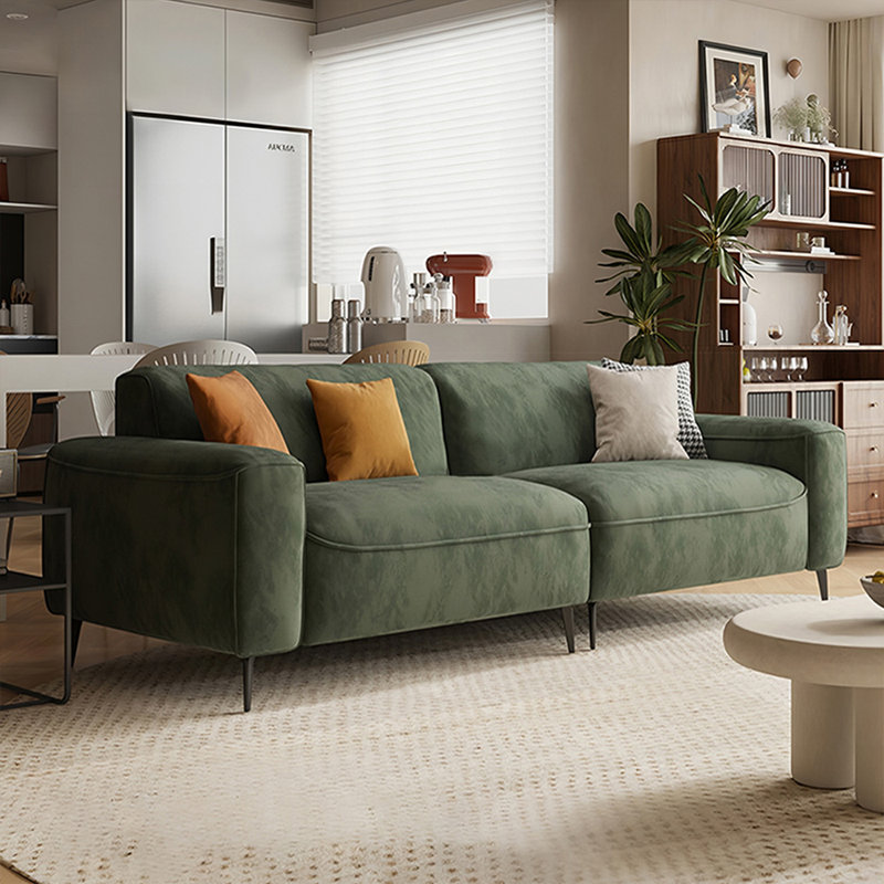 100% Polyester Modular Sofa cushion couch, 29.53" H x 86.61" W x 39.37" D, 2, Green