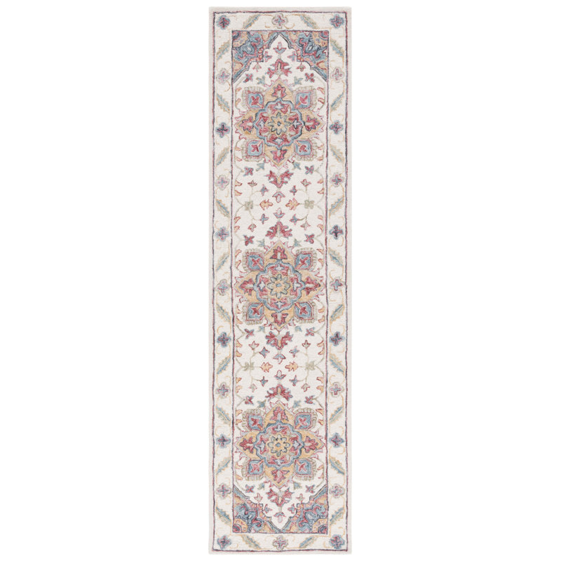 Eli-Phoenix Hand Tufted Wool/Cotton/Latex Oriental Rug in Brown, Runner 2'3" x 9'