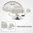Reclining Facial Beauty Chair with 360°Swivel and Retractable Footrest, Fabric