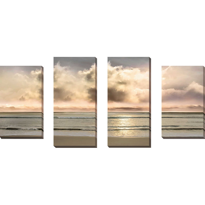 « chaude breezes », reproduction de peinture à l’acrylique à multiples images sur toile, H 34 po x l 56 po x P 1 po
