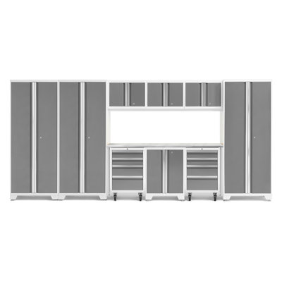 Bold Series 10 Piece Steel Garage Storage Cabinet Set