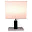 Lampe de table carrée brune 26 "H 26"