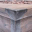 Foyer de table d'extérieur 32 po carré en béton - 40 000 BTU, brun