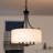 Jeilyn 4-Light Traditional Dimmable Drum Pendant Light with Fabric shade