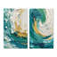 «Teal surreal spirals» - 2 pièces-1956037716-1956037718
