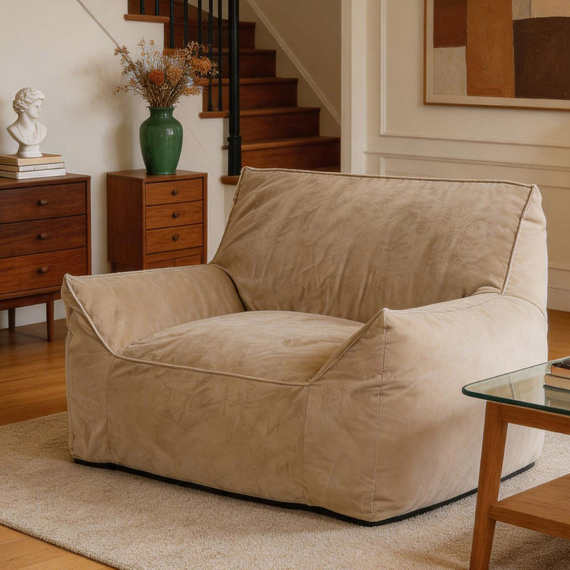 Fauteuil à billes Allea Velveteen, Taupe