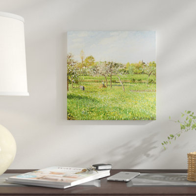 « matinée, printemps, météo, eragny, 1900 » par camille pissarro, reproduction sur toile