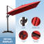 Parasol rectangulaire en porte-à-faux sans base lestée 11 pi x 9 pi Herrell-1942129980