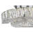 Integrated LED Flush Mount Ceiling Light – Chrome Finish with Crystal Accents