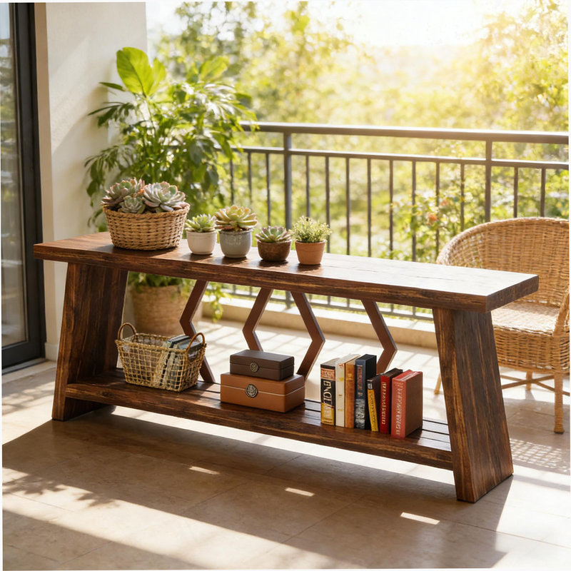 Table de bout, canapé, table basse de style industriel avec design spacieux et stabilité accrue pour les maisons modernes