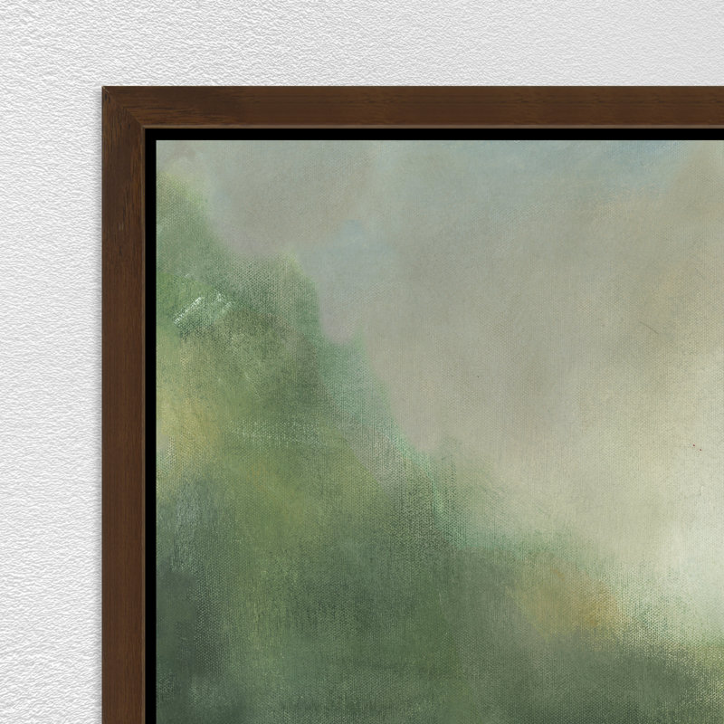«Last Nights's Rain I» par Bella Lane - peinture encadrée, art mural, Image au gel brossé