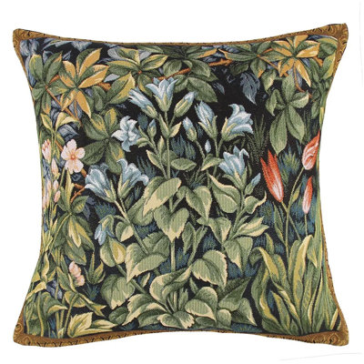 Forest Flowers. William Morris Tapestry Pillow 18х18"