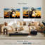 Coucher de soleil africain girafes-107946373