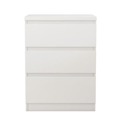 Velvet Nightstand Bedside Table with 3 Drawers