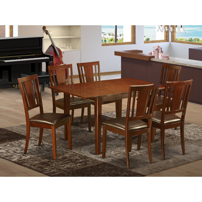 Agesilao Solid Wood Top Four Leg Dining Set