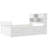 Platform Bed Frame with Storage Bookshelves and Shelves-1697202475