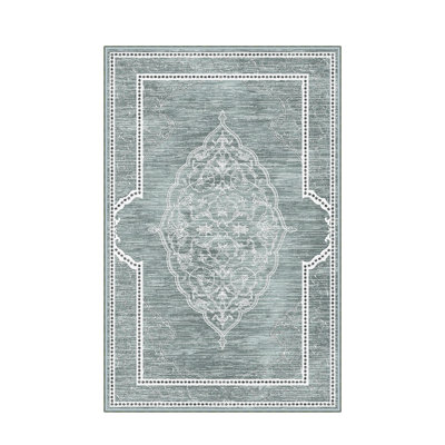 Elegant Hall Carpet, 31.5 x 78.7 inches | 100% Polyester, 0.4 inch Pile Height | Antibacterial, Non-Slip PVC Felt Dot Underside | Machine Washable, Durable Woven Design | Perfect for Entryways & Living Spaces