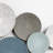 Multi-Color Distressed Plates 43.3-Inch Wide Abstract Metal Wall Decor