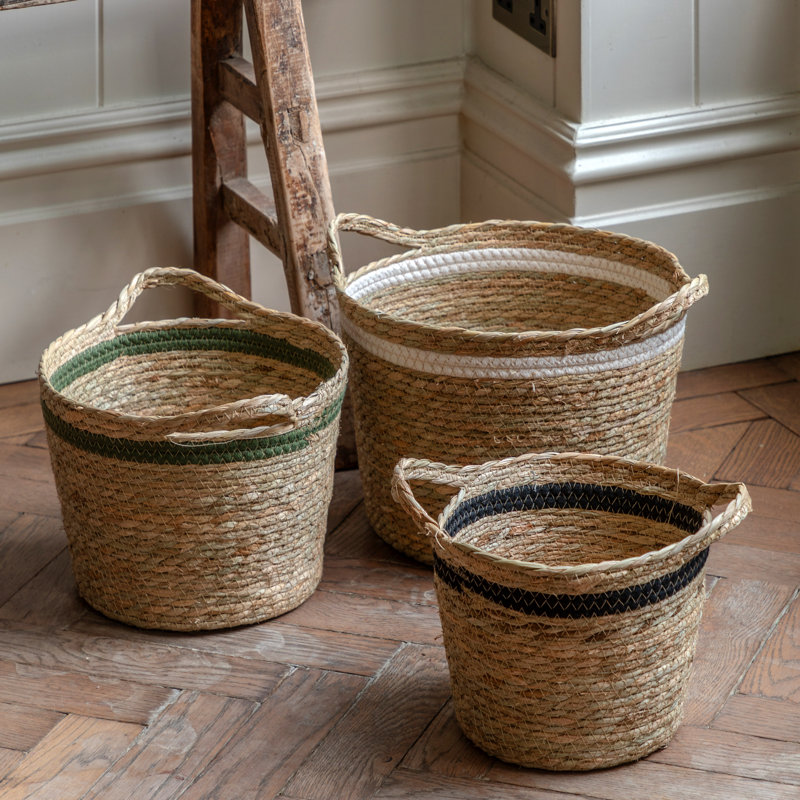 Bay Isle Home Water Hyacinth Decorative Basket