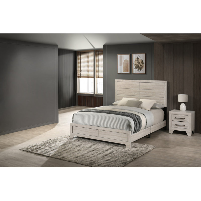 Ensemble de chambre à coucher avec lit à panneaux Deegan, Très grand