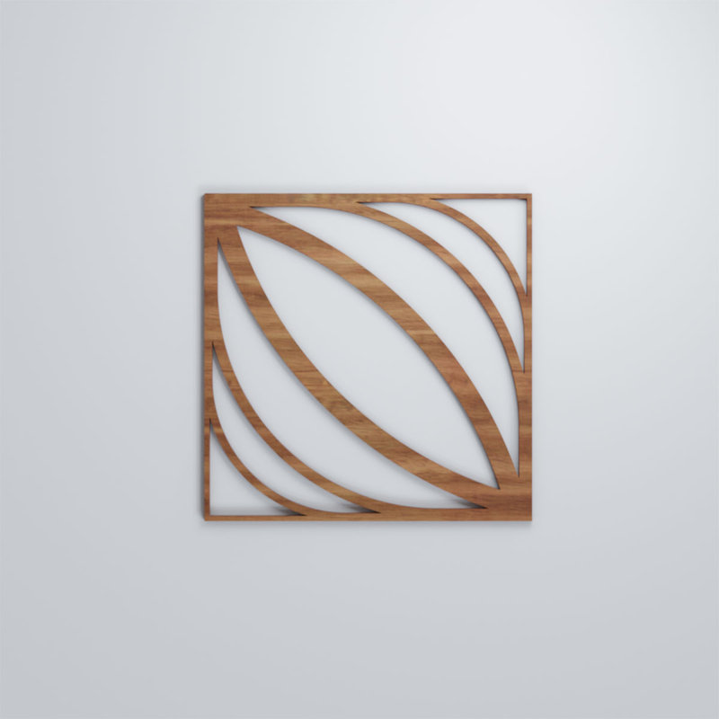 Panneaux muraux décoratifs en bois Otis, Aulne, H 15 3/8 po x l 15 3/8 po x P 3/8 po