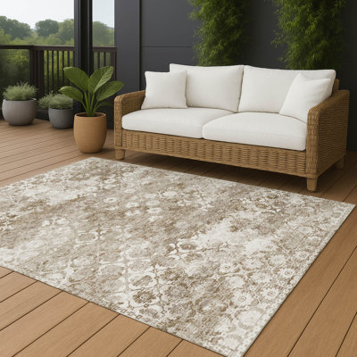 Tapis moderne intérieur / extérieur lavable à la machine Chantille ACN2786
