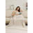 Floral Damask Pattern Luxury Soft Throw Blanket - BEIGE